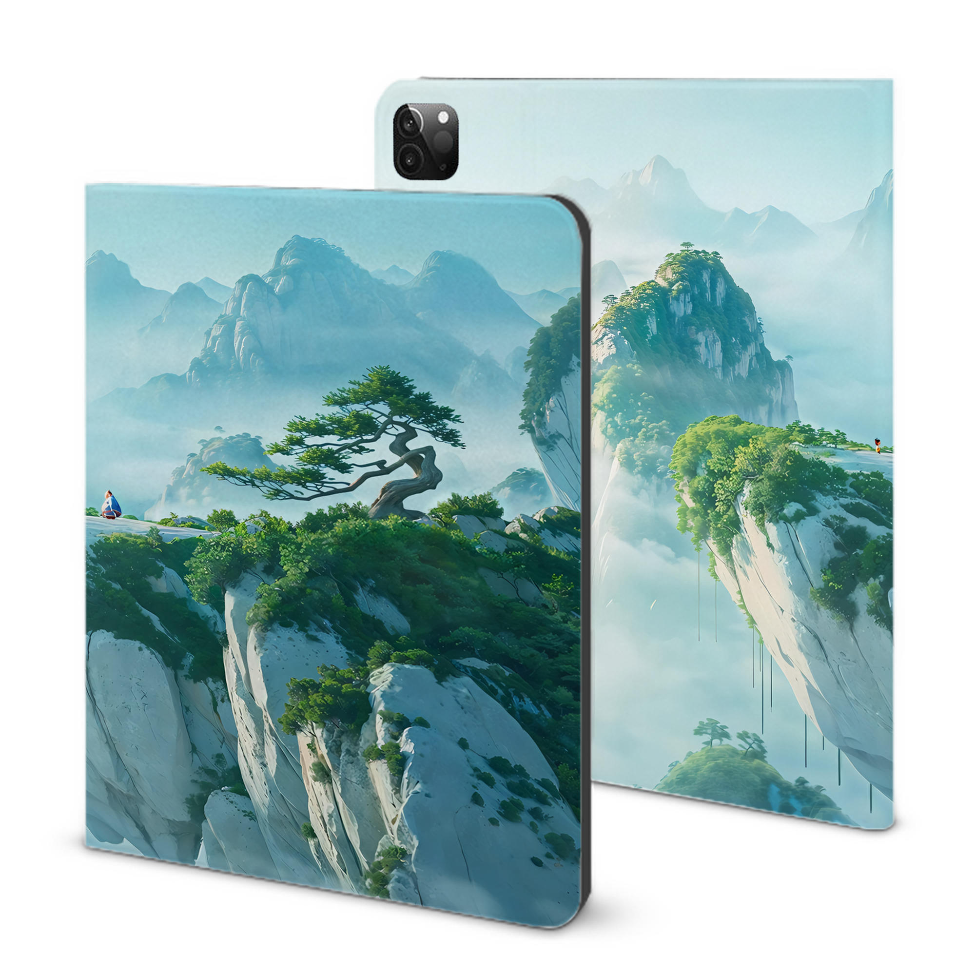 （画像用） Ne Zha 2 ナタ 魔童の大暴れ IPadケース ペンホルダー付き ブックスタイルデザイン
